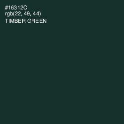 #16312C - Timber Green Color Image